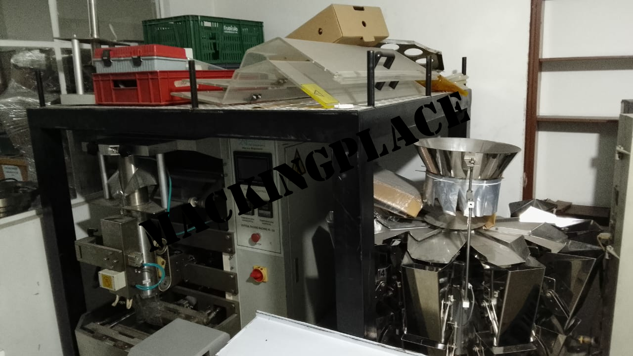 Empacadora vertical gran formato con multicabezal de 10 unidades en acero inoxidable