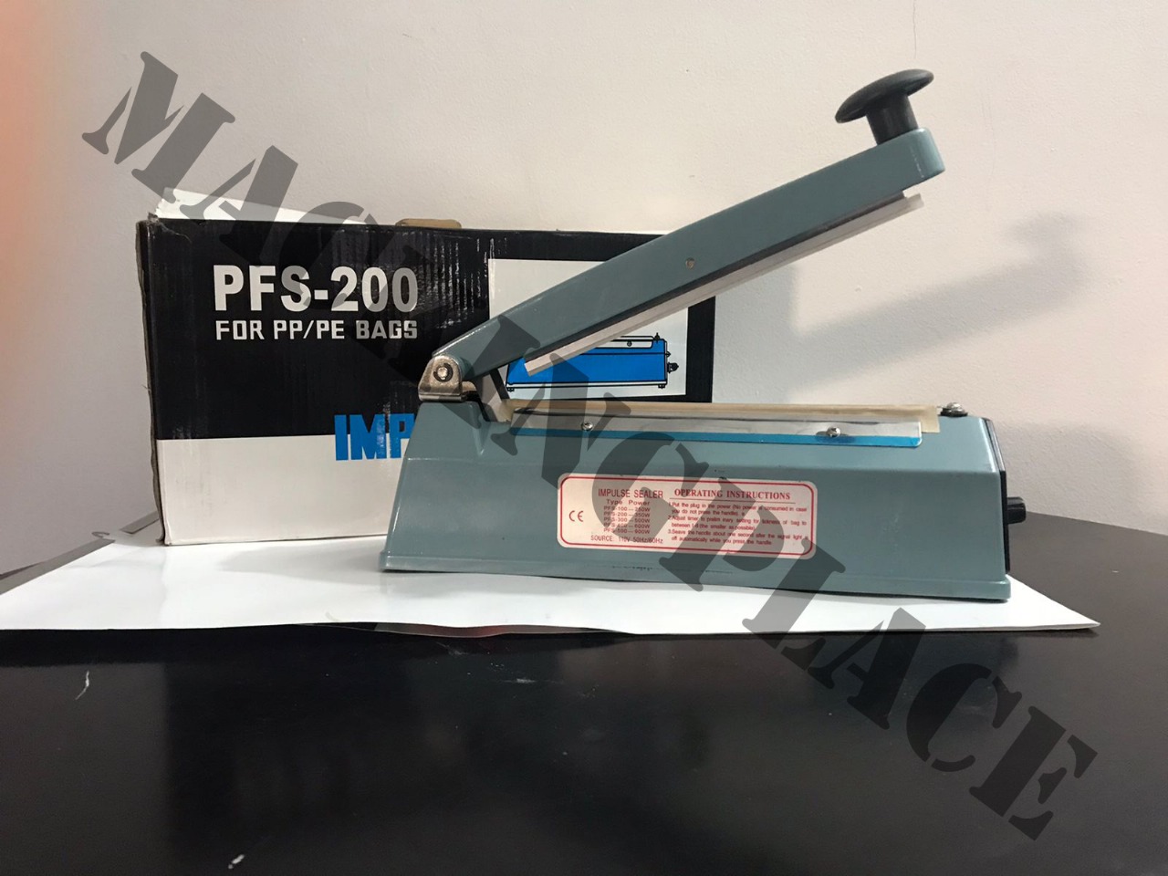 Selladora Manual FS200 de 20 cm por impulso, resistente y portátil